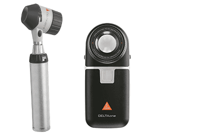 Photographs of dermatoscopes.