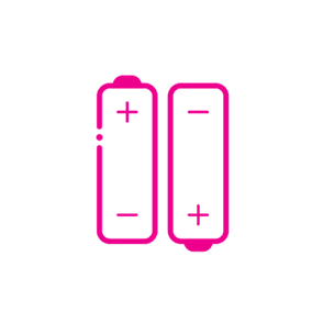 An icon of batteries.