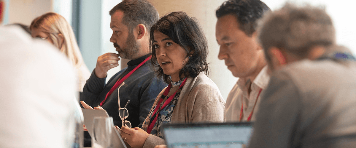 Committee members in a meeting.