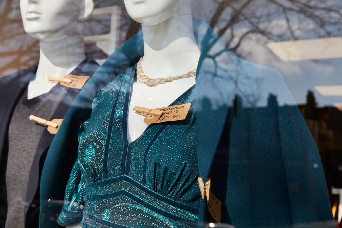 A photo taken at a Cancer Research UK charity stop.