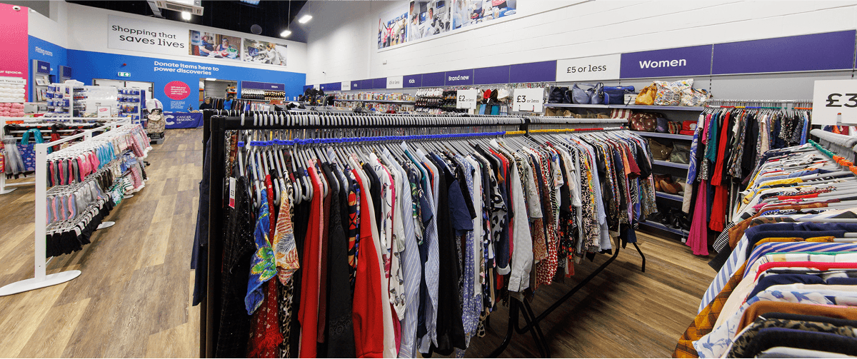 A photo of one of Cancer Research UK's superstores.