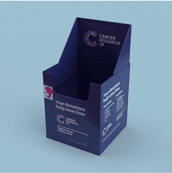 A photo of a donation station.