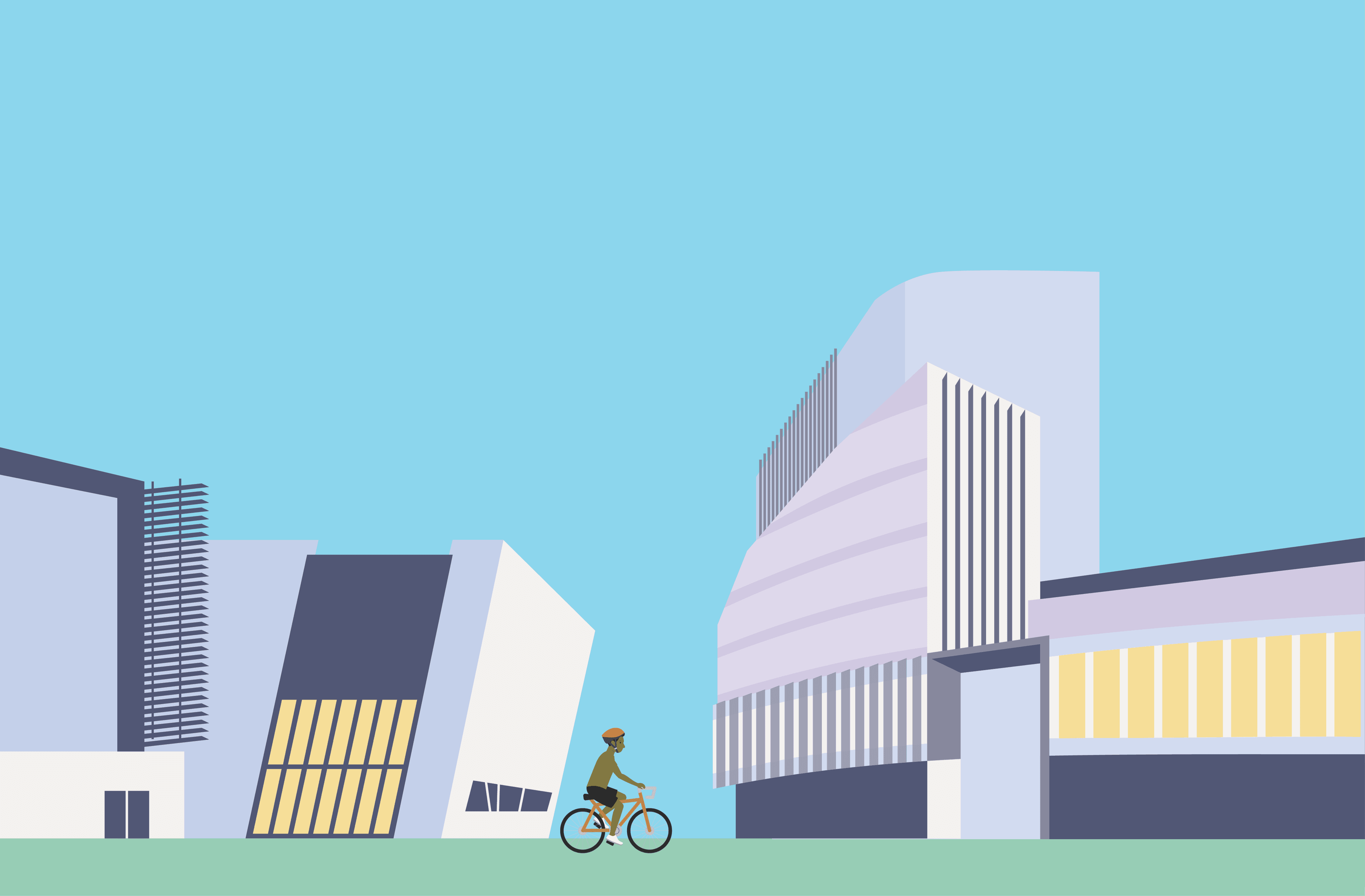 An illustration of the National Biomarker Centre in Manchester.